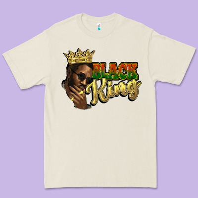 Black King Premium Tee Designed By Howdyjamesfarm