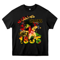 Black breaking chains since 1865 Heavy Core Tee - CowGirlArtShop