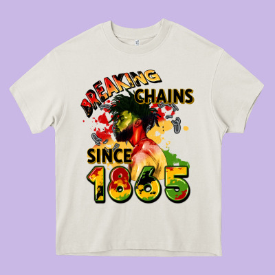 Breaking Chains Since 1865 Heavy Core Tee Designed By Cowgirlartshop
