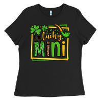 Black One lucky mini St. Patrick's Ladies Tee - OliviaCreatesArt