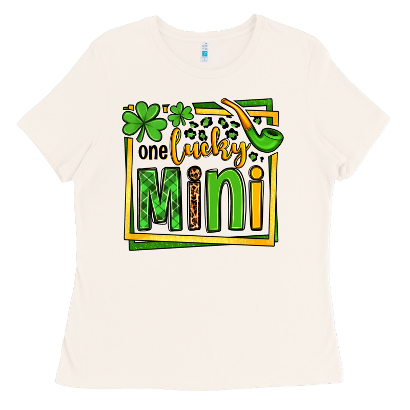 One Lucky Mini St. Patrick's Ladies Tee by OliviaCreatesArt | Teevron
