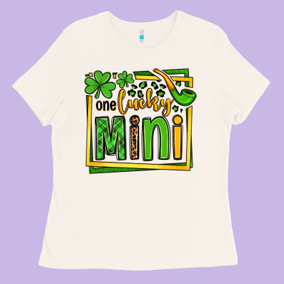 One Lucky Mini St. Patrick's Ladies Tee Designed By Oliviacreatesart