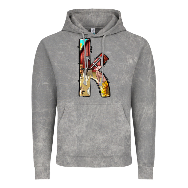 Farm Life Alphabet Lowercase Letters K Vintage Hoodie by BundleAndBundleShop | Teevron
