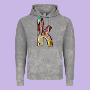Farm Life Alphabet Lowercase Letters K Vintage Hoodie Designed By Bundleandbundleshop