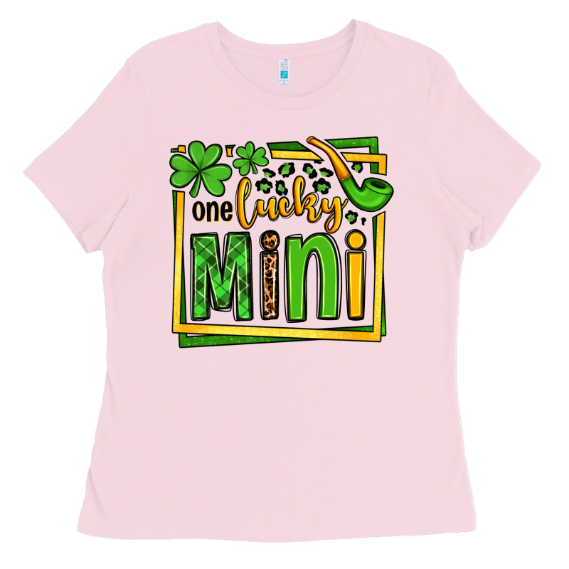 One Lucky Mini St. Patrick's Ladies Tee by OliviaCreatesArt | Teevron