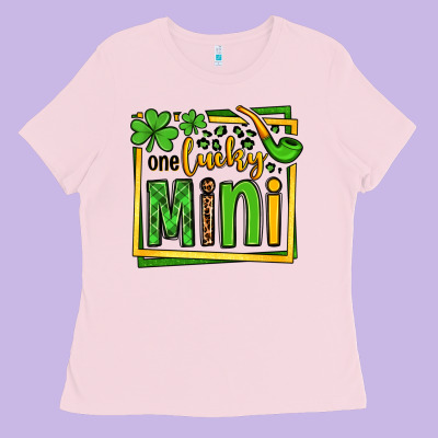 One Lucky Mini St. Patrick's Ladies Tee Designed By Oliviacreatesart