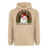 Mushroom merry christmas y'all rainbow Heavyweight Hoodie - JahusDesignShop