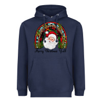 Navy merry christmas y'all rainbow Heavyweight Hoodie - JahusDesignShop