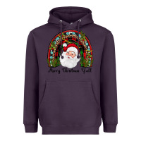 Plum merry christmas y'all rainbow Heavyweight Hoodie - JahusDesignShop