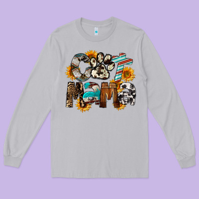Cat  Mama Long Sleeve Tee Designed By Fadigitalartstudio