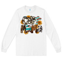 White Cat  Mama Long Sleeve Tee - FaDigitalArtStudio