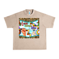 French Oak Pride lgbtq love always wins peace gender symbol Urban Heavy Tee - BundleAndBundleShop