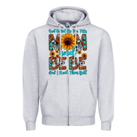 Heather Grey god gifted me two titles mom and bebe  and i rock Zipper Hoodie - JahusDesignShop