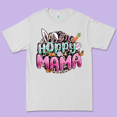 One Hoppy Mama Easter Day Premium Tee Designed By Cowgirlartshop
