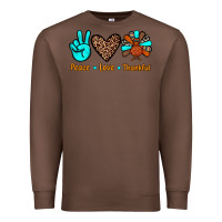 Chestnut peace love thankful Premium Sweatshirt - JahusDesignShop