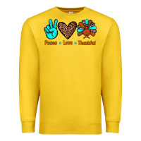 Lemon peace love thankful Premium Sweatshirt - JahusDesignShop
