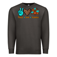 Smoke peace love thankful Premium Sweatshirt - JahusDesignShop