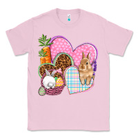Bubblegum Pink Easter hearts Easter Day Classic Tee - HowdyJamesFarm
