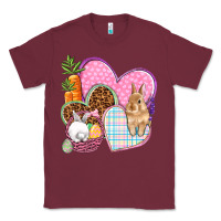 Burgundy Easter hearts Easter Day Classic Tee - HowdyJamesFarm