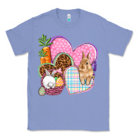 Colony Blue Easter hearts Easter Day Classic Tee - HowdyJamesFarm