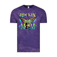 Cloud Purple Rockin' the mom Mother's Day Vintage Tee - FaDigitalArtStudio