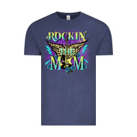 Vintage Denim Rockin' the mom Mother's Day Vintage Tee - FaDigitalArtStudio