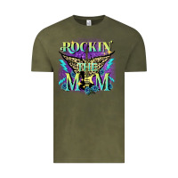Vintage Olive Rockin' the mom Mother's Day Vintage Tee - FaDigitalArtStudio