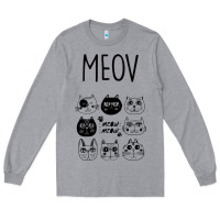 Heather Grey Meow Long Sleeve Tee - Bettercallsaul