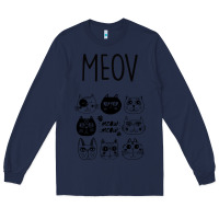 Navy Meow Long Sleeve Tee - Bettercallsaul