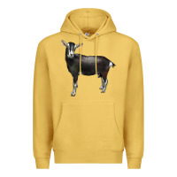 Antique Gold Alpine Goat Premium Hoodie - LillyAllenDesigns