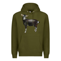 Army Green Alpine Goat Premium Hoodie - LillyAllenDesigns