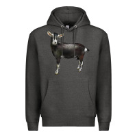 Charcoal Heather Alpine Goat Premium Hoodie - LillyAllenDesigns