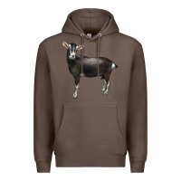 Coffee Alpine Goat Premium Hoodie - LillyAllenDesigns