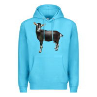 Ocean Blue Alpine Goat Premium Hoodie - LillyAllenDesigns
