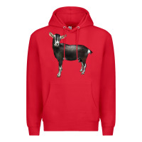 Red Alpine Goat Premium Hoodie - LillyAllenDesigns