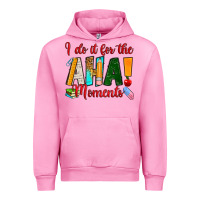 Fuchsia Pink i do it for the aha moments Urban Hoodie - RanaPortraitStore
