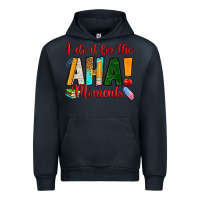 Navy i do it for the aha moments Urban Hoodie - RanaPortraitStore