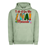 Pigment Oil Green i do it for the aha moments Urban Hoodie - RanaPortraitStore