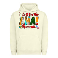 Pigment Pistachio i do it for the aha moments Urban Hoodie - RanaPortraitStore
