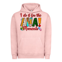 Pigment Salmon i do it for the aha moments Urban Hoodie - RanaPortraitStore