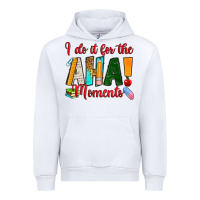 White i do it for the aha moments Urban Hoodie - RanaPortraitStore