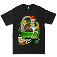Black St. Patrick's Day animal truck Premium Tee - CowGirlArtShop