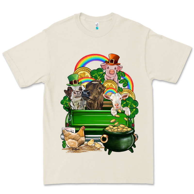 St. Patrick's Day Animal Truck Premium Tee by CowGirlArtShop | Teevron