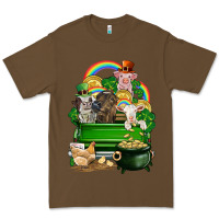 Cacao St. Patrick's Day animal truck Premium Tee - CowGirlArtShop