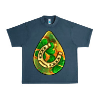 Midnight Navy st.patrick's teardrop earrings Urban Heavy Tee - FaDigitalArtStudio