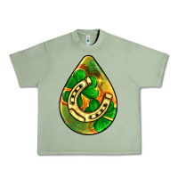 Oil Green st.patrick's teardrop earrings Urban Heavy Tee - FaDigitalArtStudio