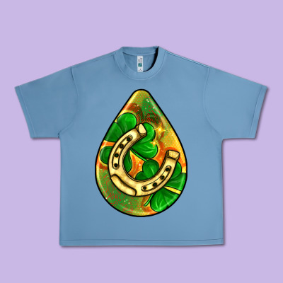 St.patrick's Teardrop Earrings Urban Heavy Tee Designed By Fadigitalartstudio