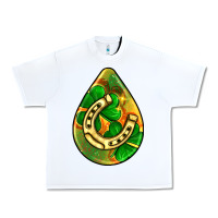 White st.patrick's teardrop earrings Urban Heavy Tee - FaDigitalArtStudio
