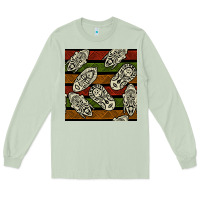 Matcha african mask seamless pattern Long Sleeve Tee - BundleAndBundleShop