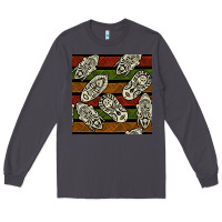 Smoke african mask seamless pattern Long Sleeve Tee - BundleAndBundleShop